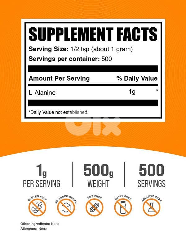 L-Alanine Powder  500G - 500 servings 1