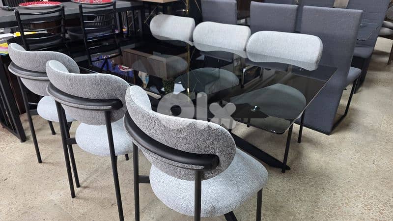 Dining  table with chairs طاولة سفرة مع كراسي 1