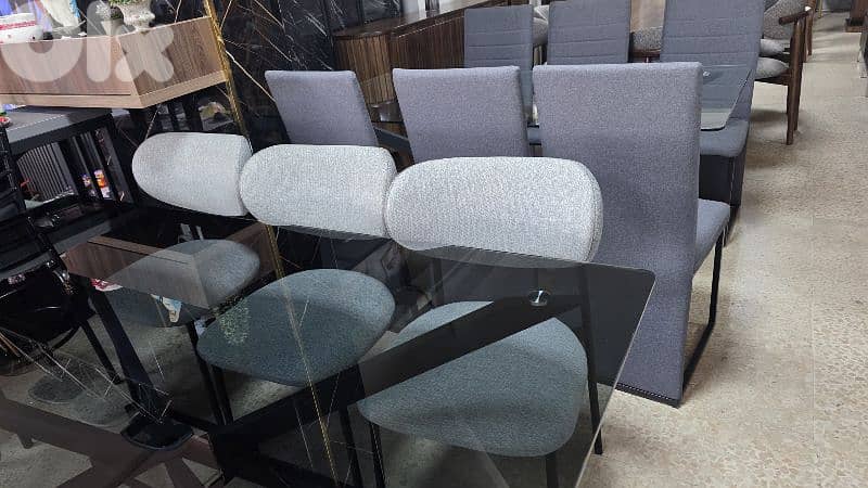 Dining  table with chairs طاولة سفرة مع كراسي 2