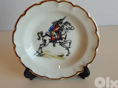Vintage Limoges France Canadian Royal Mounted Police collector's plate