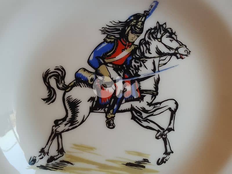 Vintage Limoges France Canadian Royal Mounted Police collector's plate 1