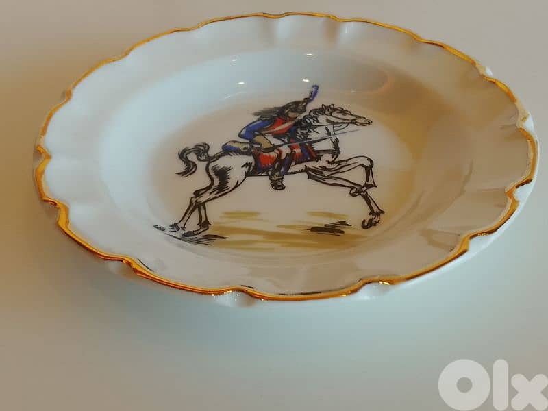 Vintage Limoges France Canadian Royal Mounted Police collector's plate 2