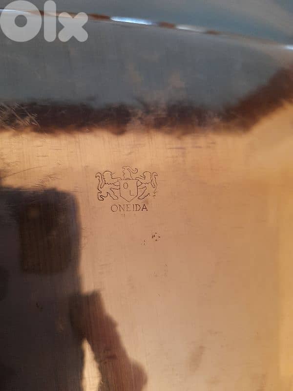 large hand made silver tray 3