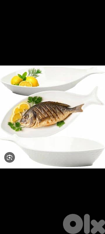 طقم جاط سمكة سيراميك 2