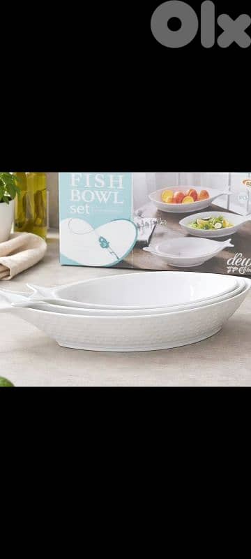 طقم جاط سمكة سيراميك 3