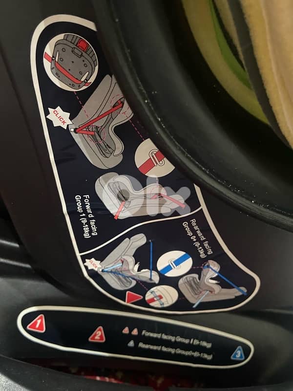 Car seat Baby Doux 9 to 18kg hardly used 2