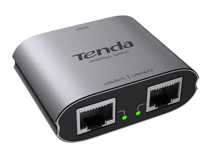 Tenda Gigabit Ethernet Splitter SG103M 1 to 2 USB C Gigabit