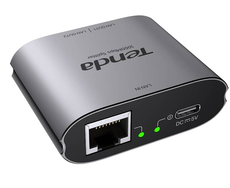 Tenda Gigabit Ethernet Splitter SG103M 1 to 2 USB C Gigabit 1