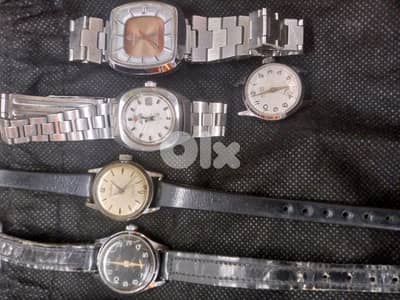 5 vintage Swiss women watches 1 automatic +4 manual movement all works