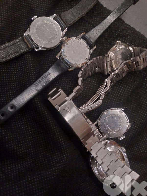 5 vintage Swiss women watches 1 automatic +4 manual movement all works 1