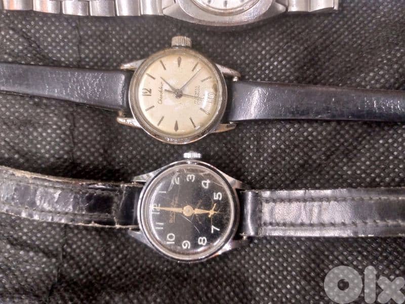 5 vintage Swiss women watches 1 automatic +4 manual movement all works 3