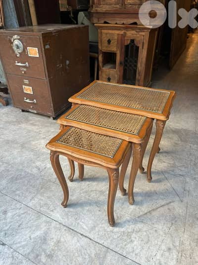 frensh louix xv set table gigon 3 pcs طقم ٣ قطع طاولات فرنسي