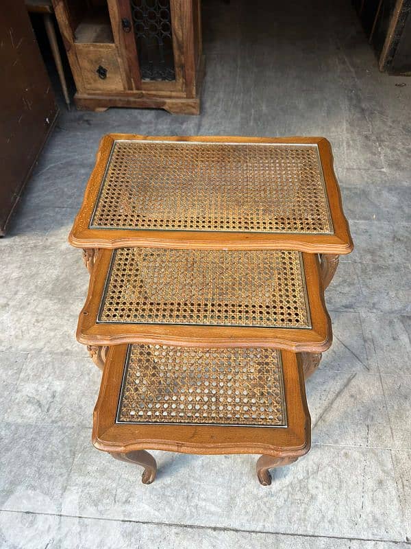 frensh louix xv set table gigon 3 pcs طقم ٣ قطع طاولات فرنسي 1