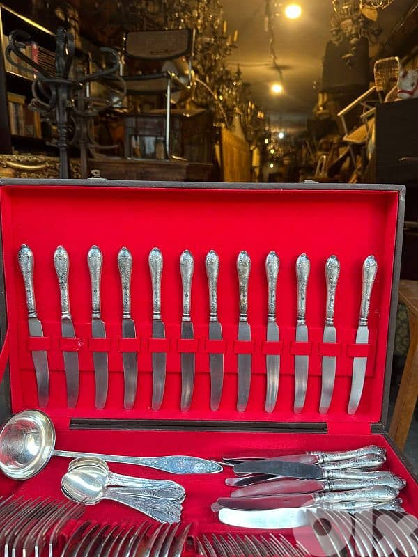 Russian set cultery 85 pcs طقم سرفيس روسي فضة 2
