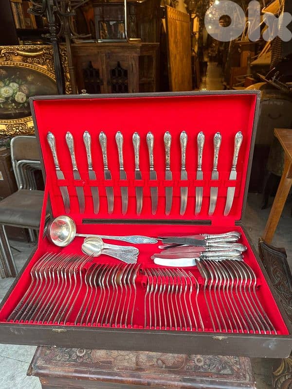 Russian set cultery 85 pcs طقم سرفيس روسي فضة 3