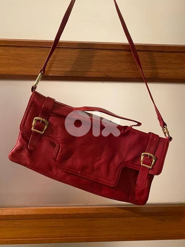 real leather Vintage red purse 11