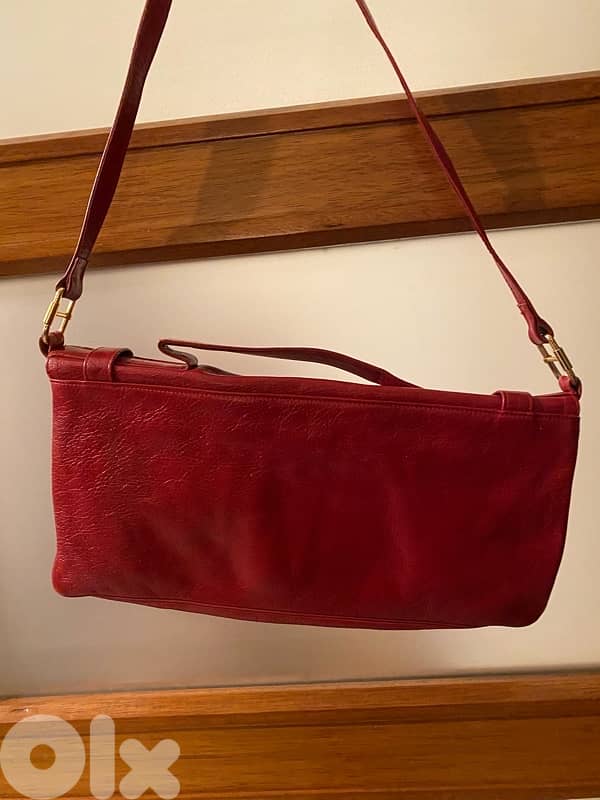 real leather Vintage red purse 12