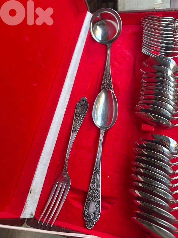 style Louis XV stainless stell silverware flatware set 85pcs 3