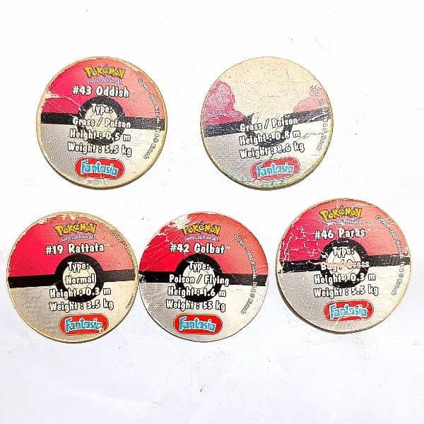 Fantasia pokemon pogs 1