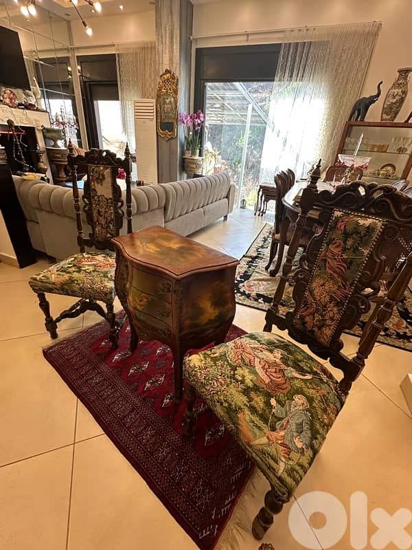 bahu and 2 chairs auntique romeo w julliat 2