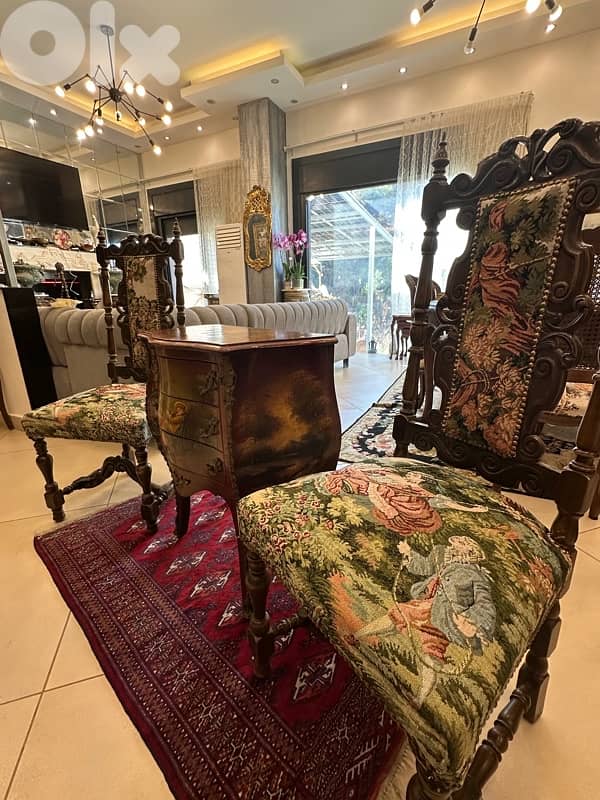 bahu and 2 chairs auntique romeo w julliat 3