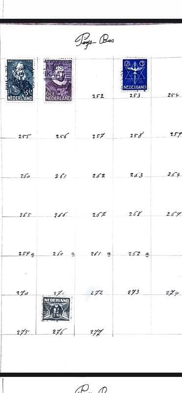 Netherlands stamps (Pays-bas) 1