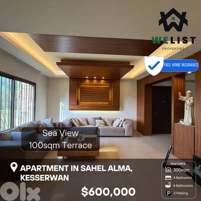 Apartment for sale in Sahel Alma شقة للبيع في ساحل علما