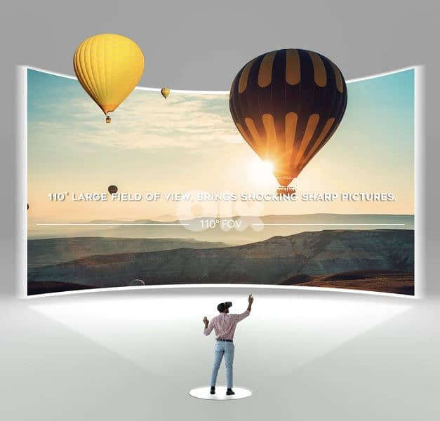 DESTEKV5 VR Headset with Bluetooth Controller for 4.7-6.8 inch 4