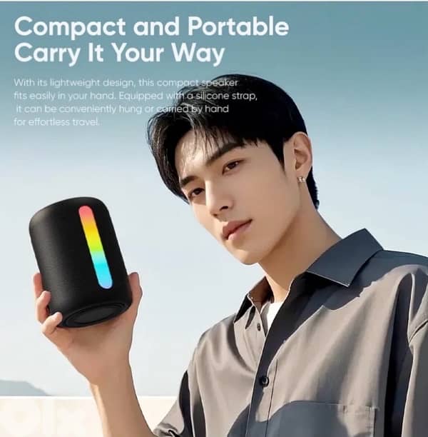 S56 Portable Bluetooth Speaker-Bright Lights,Clear Sound, Easy Connect 2