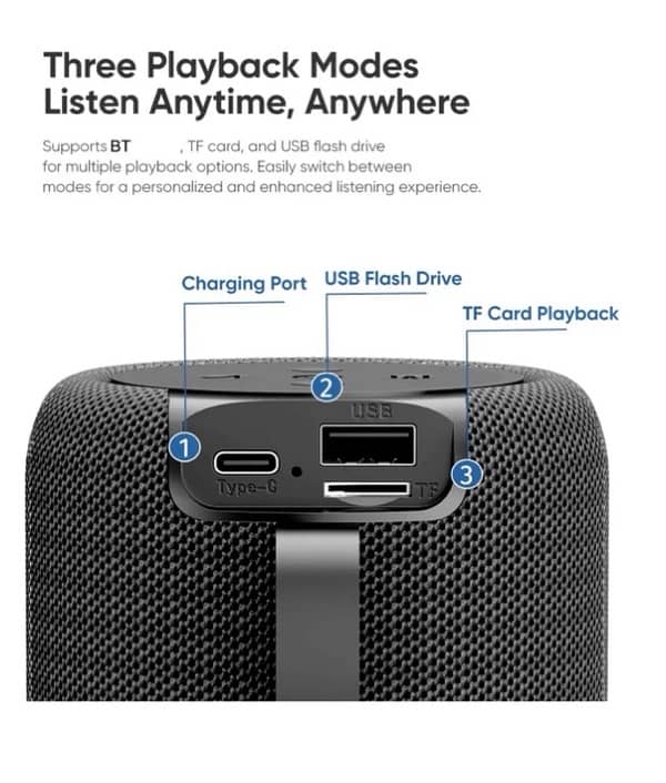 S56 Portable Bluetooth Speaker-Bright Lights,Clear Sound, Easy Connect 3