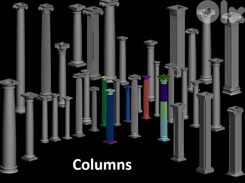 3ds max Library_Architecture Classical Elements 1