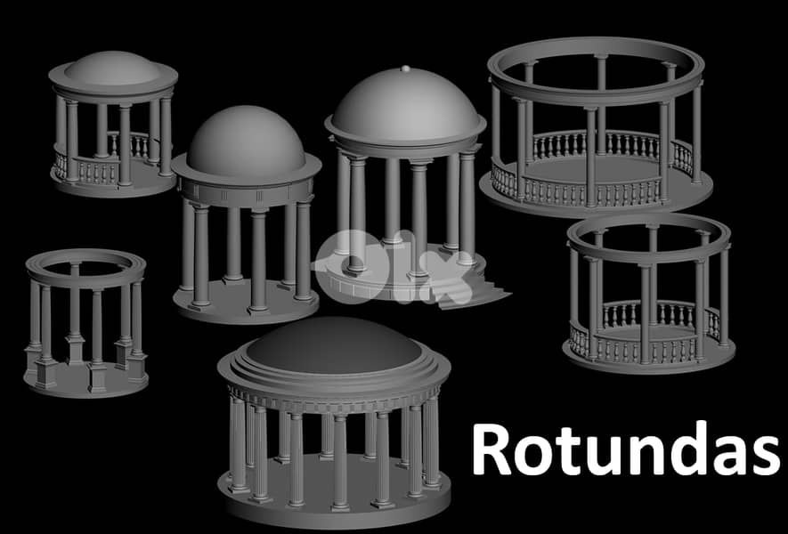 3ds max Library_Architecture Classical Elements 3