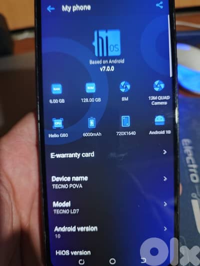 pova 128 gb 6 ram