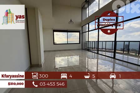 Kfaryassine 300m2 | Duplex | Prime Location | Breathtaking View | EH