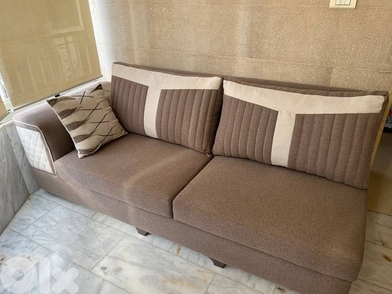 Sofa brown/beige 1