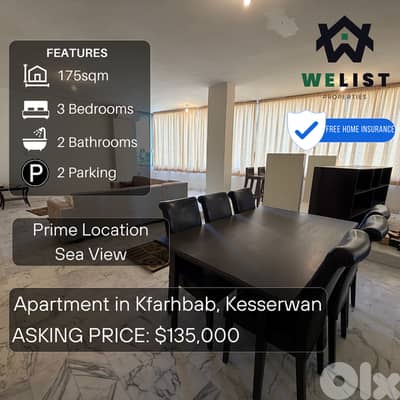 Apartment for sale in Kfarhbab شقة للبيع في  كفرحباب