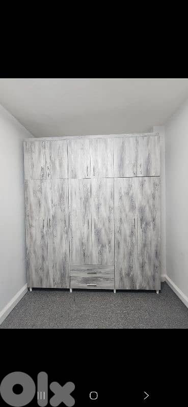 خزانة ست درف طابقين عرض 240 سم تفصيل جديد