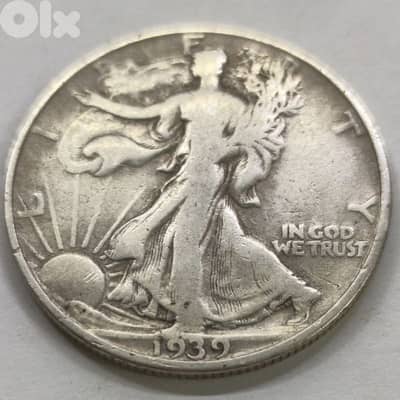 Half Dollar 1939.12. 5g Silver 50$