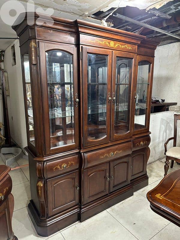 اوضة سفرة ملبسة قشرة نسيف شغل برا 10 كراسي كبيرة 2