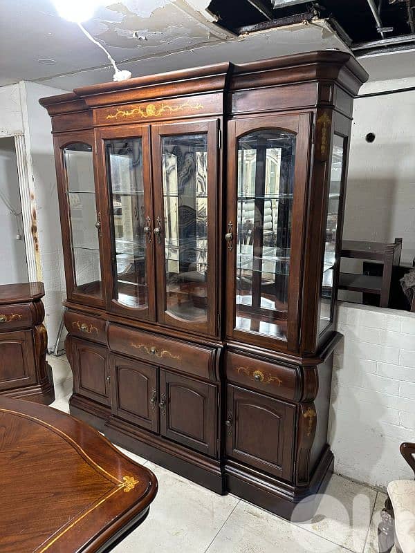 اوضة سفرة ملبسة قشرة نسيف شغل برا 10 كراسي كبيرة 3