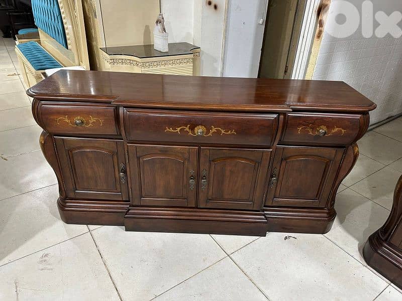 اوضة سفرة ملبسة قشرة نسيف شغل برا 10 كراسي كبيرة 6