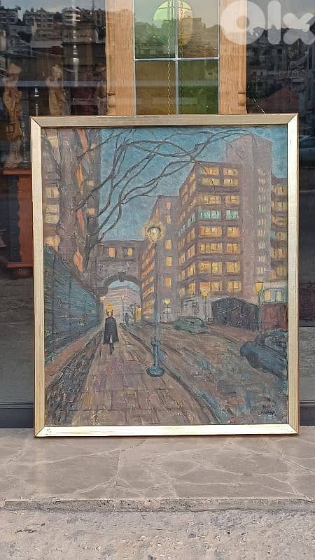 لوحة رسم زيتي اوروبية 1