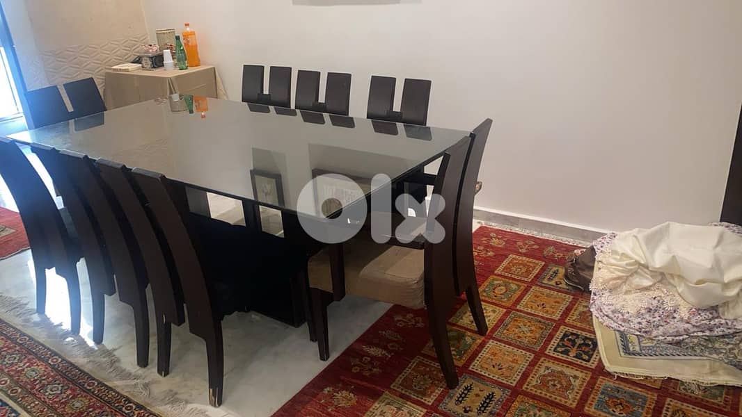 Dining Table with 8 chairs and middle Table for Living Room 2