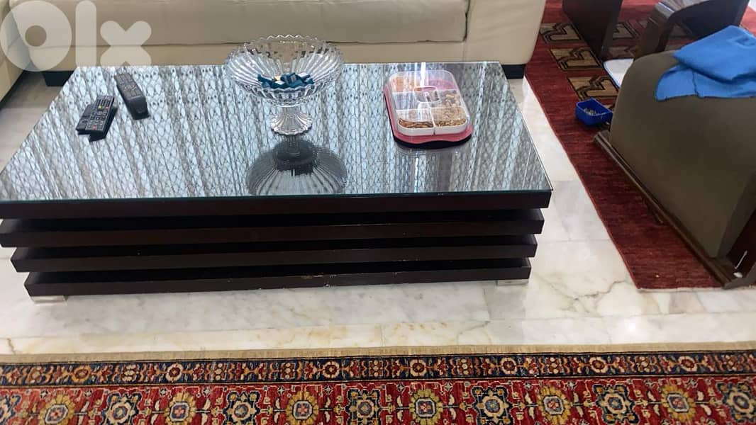 Dining Table with 8 chairs and middle Table for Living Room 5