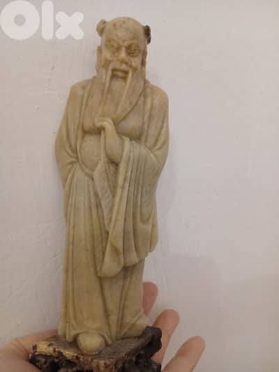 Antique japanese monk carved