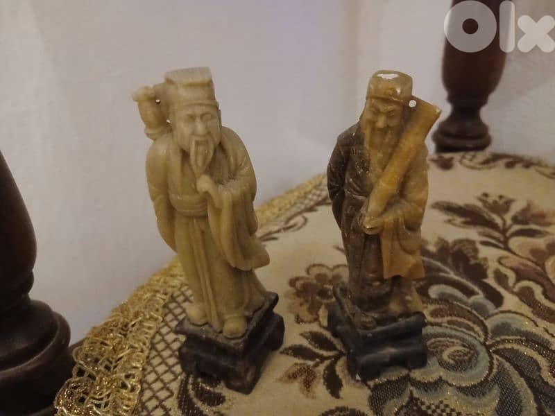 Antique japanese monk carved 1