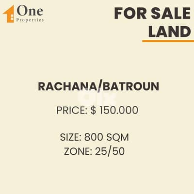 LAND FOR SALE IN RACHANA BATROUN