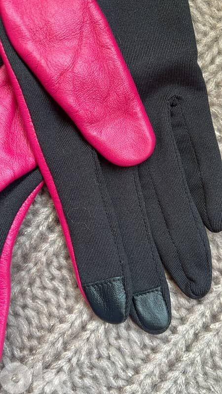 New in tag genuine leather gloves 1