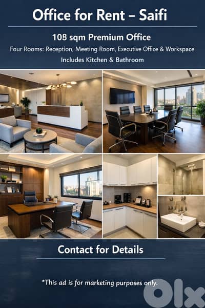 AH-HKL-476 Office 108 sqm for Rent – Saifi