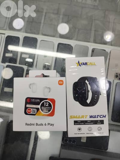 Redmi buds 6 play + starcall watch